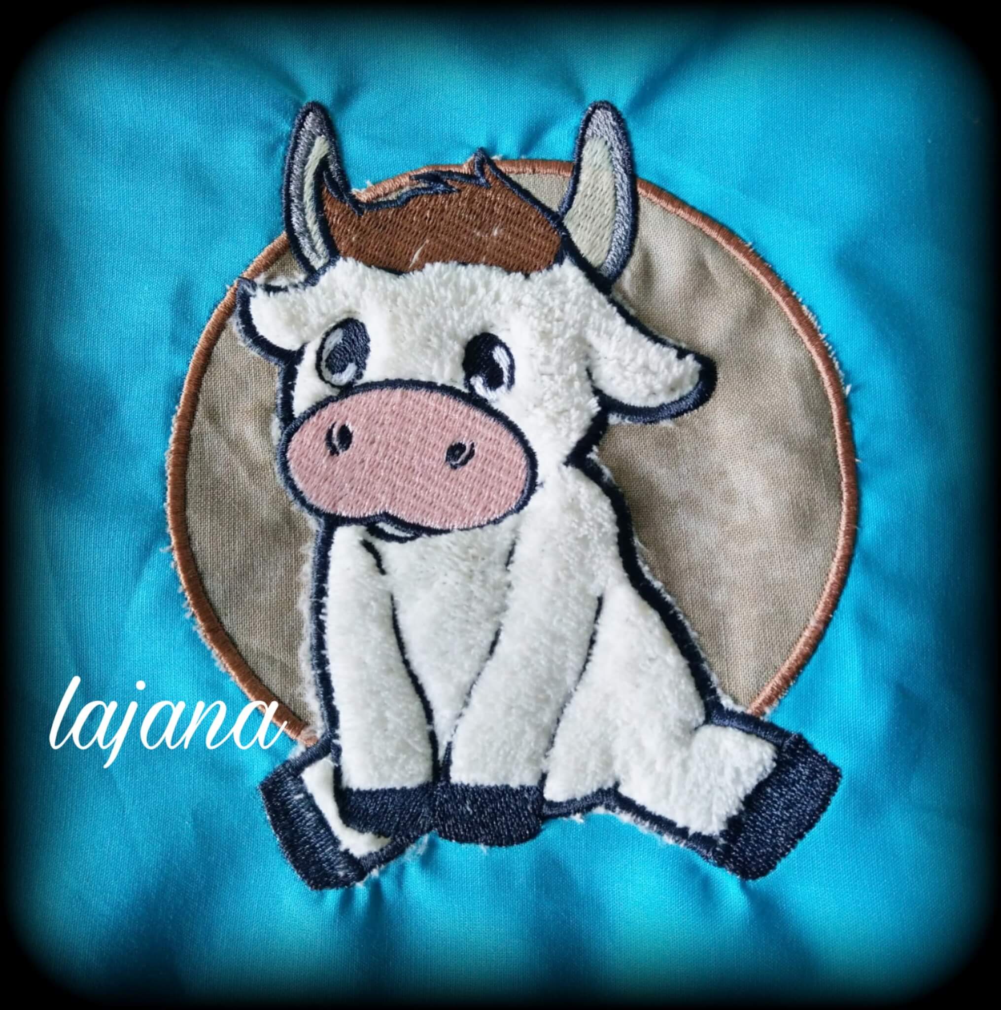 Embroidery file application cow Elsa 10x10 13x18