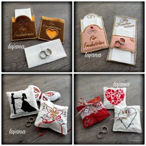 Stickdatei ITH Hochzeit Liebe Set 10x10 13x18